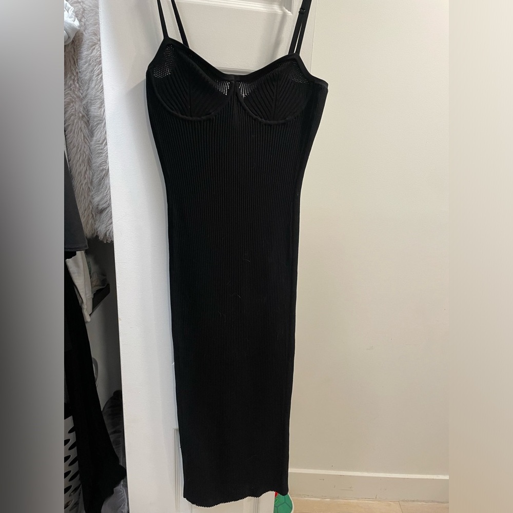 Helmut Lang. Eyelet Bra Dress. Size L. NEVER WORN.